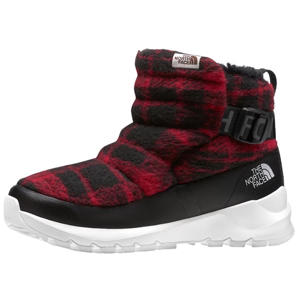 The North Face Red and Black Winter Boots